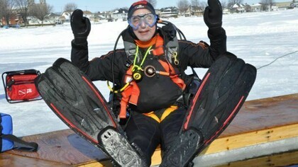 Véronique Bouton, Ice Diving