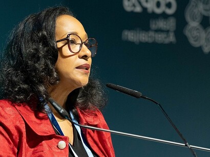 Pameta Coke Hamilton, 2024 United Nations Climate Change Conference, Baku, Azerbaijan. Photo: UN Trade and Development