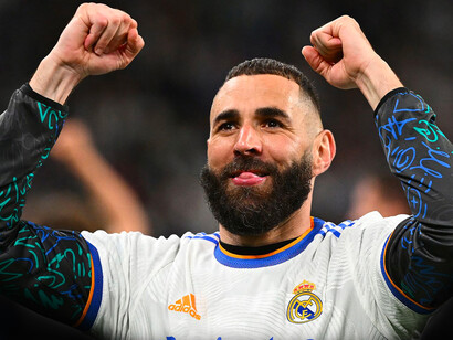 Karim Benzema. Historique, tel le parcours du Français, cette saison est exemplaire © Thomas Demazy - AFP