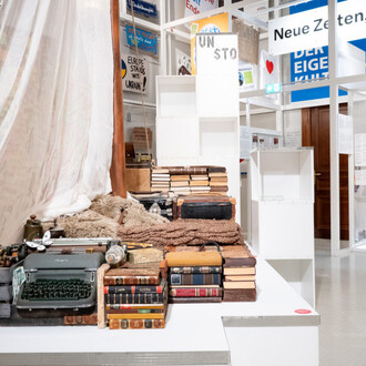 Unstoppable! Eurovision song contest highlights im museum, ausstellungsansicht. Mit freundlicher genehmigung des Geschichte Österreich