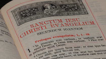 Il prologo del Vangelo di Giovanni, Vulgata Clementina, edizione 1922