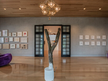 Joe Bradley, Oscar Tuazon, Michael Williams. Courtesy of Brant Foundation