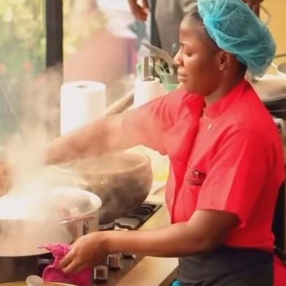 Chef Hilda Baci as she endeavors to surpass the Guinness World Record, pushing the boundaries of culinary excellence