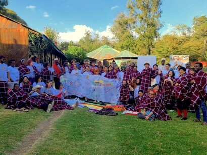 GTA participants at Assembly, day 4, Nanyuki, central Kenya 11.8.2023 @ Marco Andrade