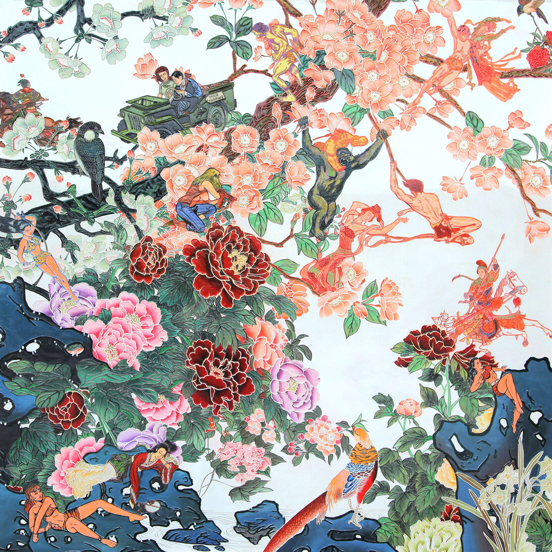 Jacky Tsai, Saving Empress Wu, courtesy of Jacky Tsai and The Fine Art Society 