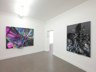 Shinique Smith, Black Swan, Exhibition view. Courtesy of Brand New Gallery