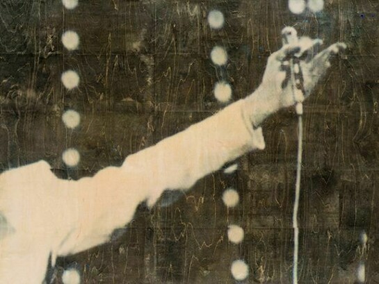 Ernesto Cánovas, Nevada Lights, 2014, Mixed media and resin on board, 125 x 190 cm