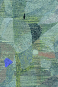 Clare Grill, "Flay", 2015, olio su lino, cm.101x84,5, particolare