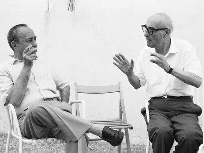 Sciascia e Bufalino, foto Nino Catalano
