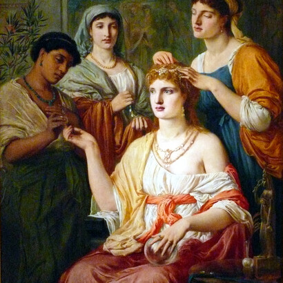 La toeletta di una donna romana