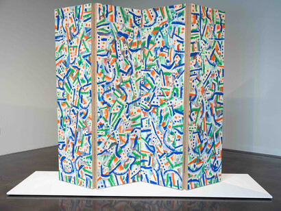 Collage / Assemblage, a group exhibition featuring works by 15 artists, photo by Allison V. Smith. Courtesy of Barry Whistler Gallery