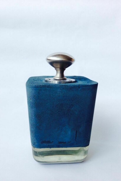 Magdalena Drwiega, Something like Blue, 2014, mixed media, 19 x 12 cm