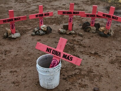 Protesta en México por el asesinato de mujeres