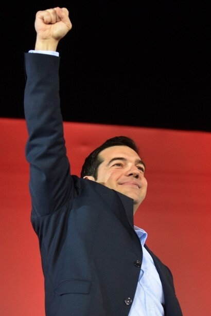 Alexis Tsipras of Syriza in Athens on 22 January. Photograph: AGF/Rex