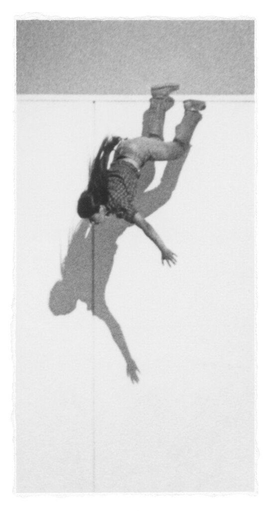 Patricia Cawlings, Los Angeles, from the “Stills” series, 1980. Black-and-white mural print, 78 x 42 in (198.1 x 106.6 cm).