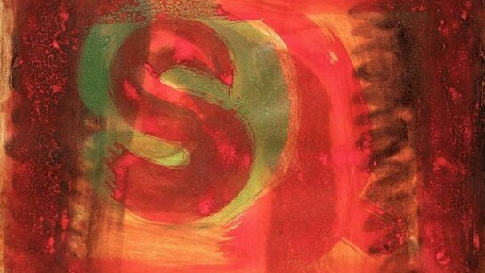 Howard Hodgkin, Listening Ear , 1986, Etching with hand colouring, 61 x 76 cm