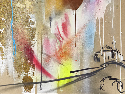 Untitled 12.7, Tecnica mista su tela 60x80cm, Frode 2014