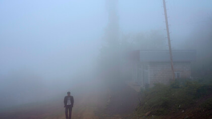 If a man is walking alone in nature, is he truly alone? 