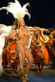 Candombe. Desfile de Llamadas en Montevideo, Uruguay