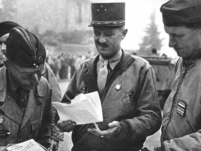 El general Leclerc a su entrada en París