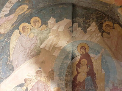 The newly discovered Synaxis of the Virgin in the Praise of the Virgin chapel of the Dormition Cathedral © The Moscow Kremlin Museums 