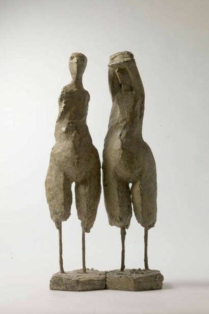 Anthony Abrahams, Looking,not looking, bronze, edition of 9