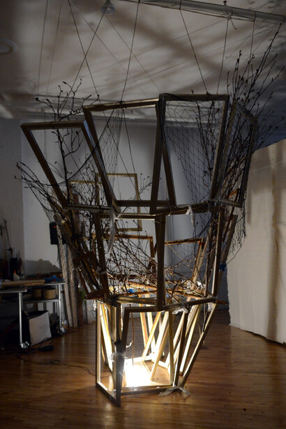 Shaqayeq Arabi, Study of an upturned ziggurat. Courtesy of the artist.