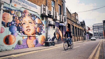 Calle del barrio londinense de Shoreditch 