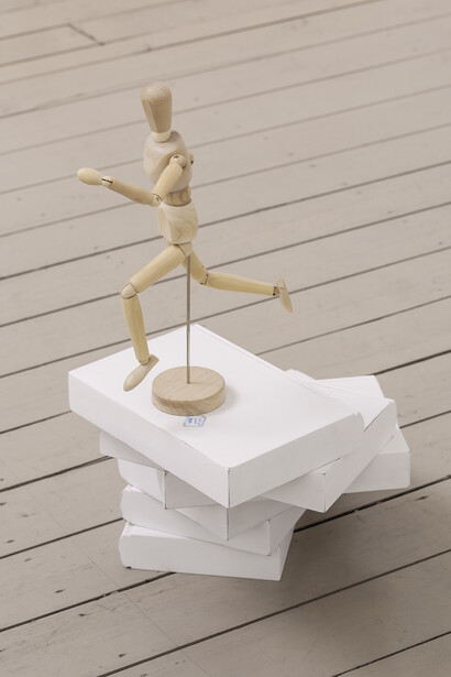 Richard Aldrich, Ballad of El Goodo, 2013-2014, Oil on wood and found object, Approx. 8 x 5 x 2 inches (20.32 x 12.7 x 5.8 cm). Copyright Richard Aldrich. Photo: David Regen. Courtesy Gladstone Gallery, New York and Brussels