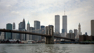 Skyline with the Twin Towers