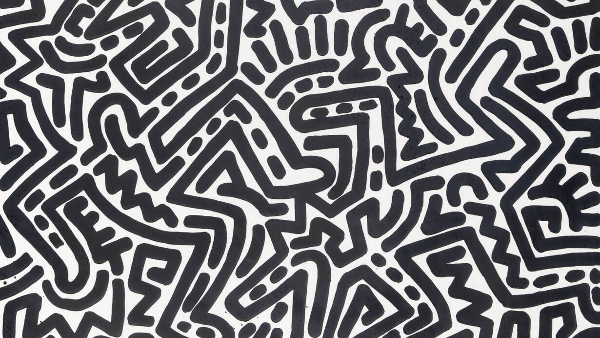 Keith Haring, La colección. Keith Haring, pintura en exposición. Cortesía del Phoenix Art Museum