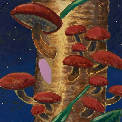 Myles Young, Village (detail), 2025. Courtesy of Olsen Gallery