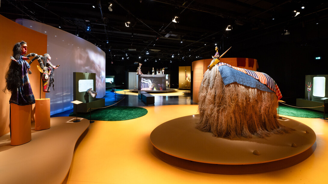 In Mali, when animals dance, exhibition view. Courtesy of Musée des Confluences