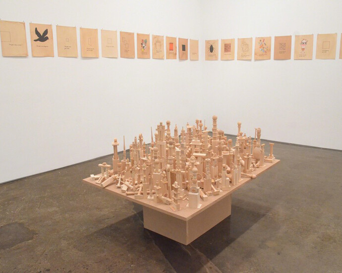 Roberta Allen, Exhibition view. Courtesy of Minus Space