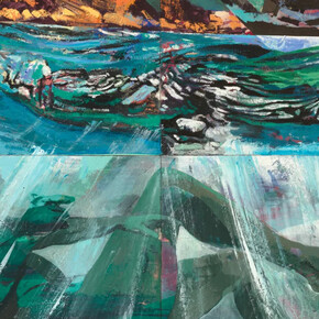 Che Lovelace, Head above water (detail), 2025. Courtesy of Nicola Vassell Gallery