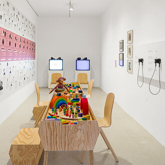 Various artists, Never final! The evolving museum, exhibition view. Courtesy of Mumok