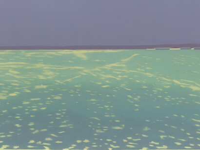 Suzanne Caporael, 689 (Coharie sow farm, N.C.), 2014, Oil on linen, 48 x 66 inches, 121.9 x 167.6 cm