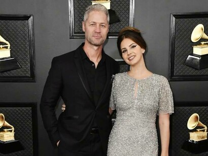 Lana Del Rey with her "Daddy" Sean Larkin at the Grammy Awards