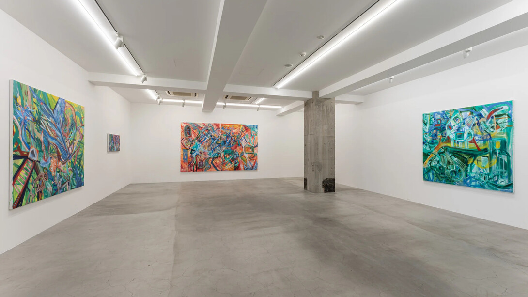 Mannat Gandotra, Containers of madness, exhibition view. Courtesy of Ota Fine Arts