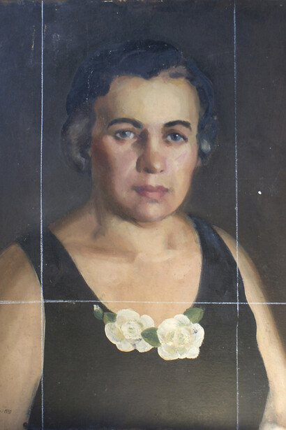 Bernard Perlin, “Anna Perlin”, 23 3/4” by 20”, oil on board, 1935. Copyright: The Estate Of Bernard Perlin, Courtesy: Anna Zorina Gallery, New York City
