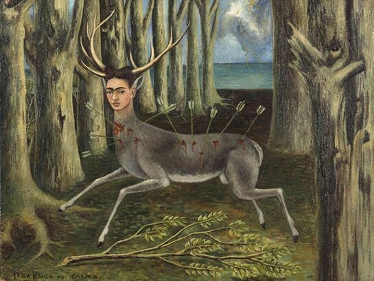 Frida Kahlo, La venadita (little deer), 1946. Private collection, Chicago. © 2013 Banco de México Diego Rivera Frida Kahlo Museums Trust, Mexico, D.F. / Artists Rights Society (ARS), New York.
