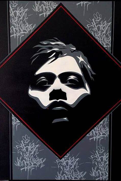 COLP-ONE, Experience, Mixed Media on Panel, 42" x 38"