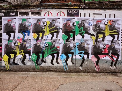 Francisco de Pájaro. Artwork in Shoreditch, London