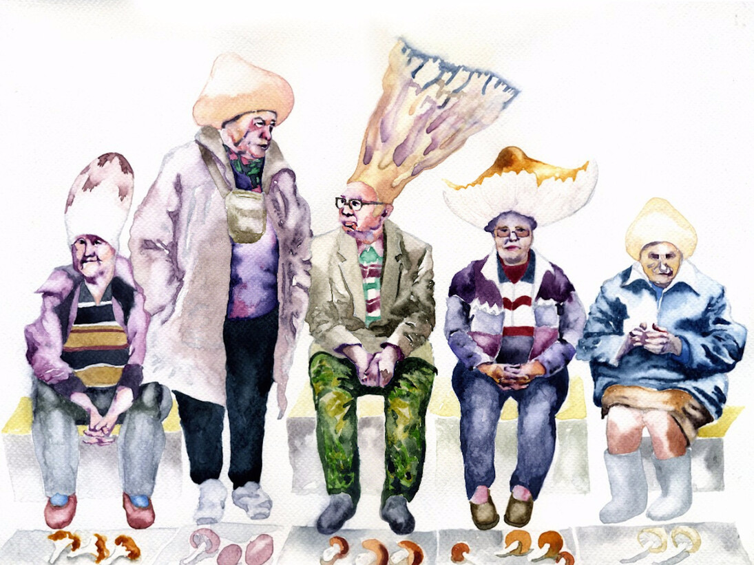 Nikita Shalenny, Mushrooms Selling Mushrooms, 2016. Courtesy of Sabsay