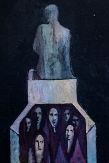 Consciousness, oil on canvas, 40x50cm, 2019 by Kristian Zara