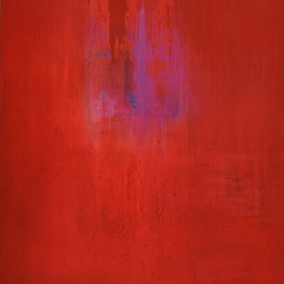 Manuel Bonfanti, Light in Space, 2020, tecnica mista su tela, cm 120 x 110 © Concessione dell'artista