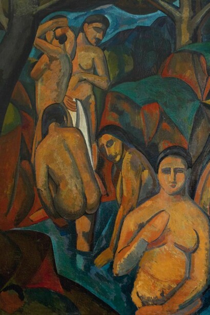 André Derain, Le grandi bagnanti 1908 Olio su tela, cm 178 x 225 © Pinacothèque de Paris /Fabrice Gousset © André Derain by SIAE 2013