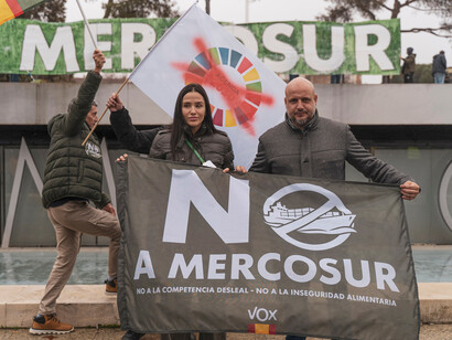 À Madrid, des manifestants dénoncent les conséquences économiques et environnementales potentielles de l’accord de libre-échange UE-Mercosur