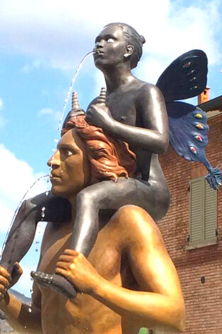 Fontana de Luigi Ontani en Vergato