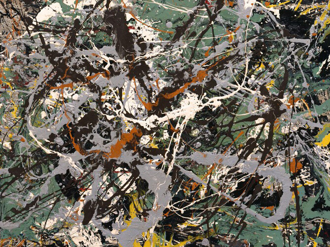 Jackson Pollock, Untitled (Green Silver). Courtesy of Guggenheim Museum

